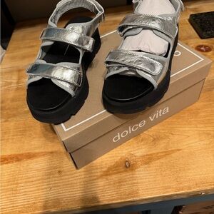 Dolce Vita Silver Dubai Sandals